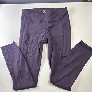 Athleta Purple Leggings Snow Problem Tight L/12